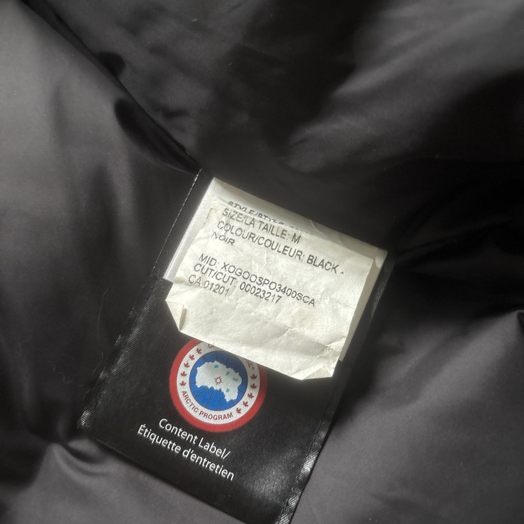 Canada Goose womens black Montebello parka down coat size medium