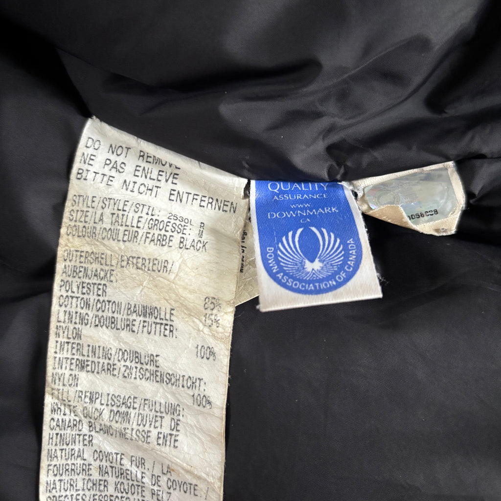 Canada Goose womens black montebello parka down coat size medium