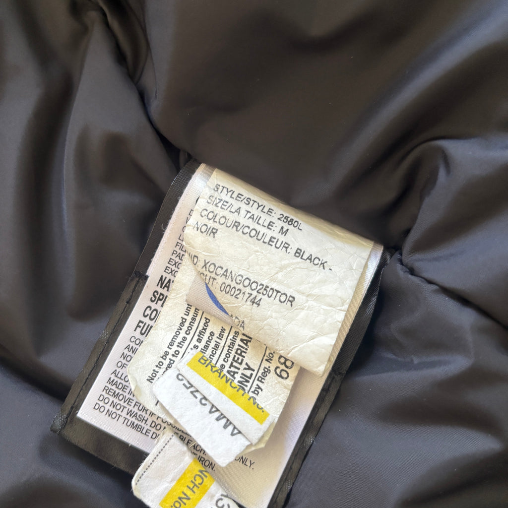 Canada Goose womens black rossclair parka down coat size medium