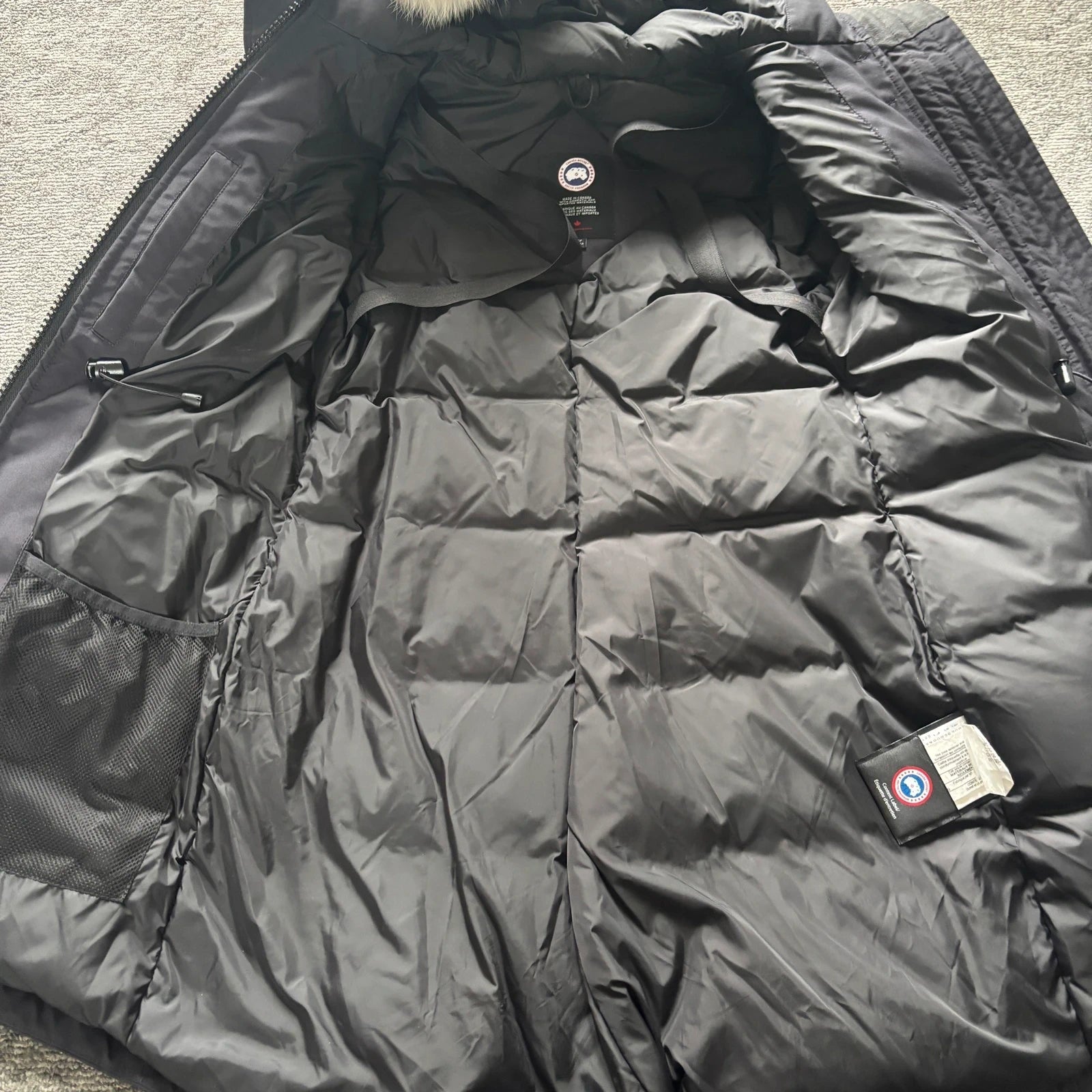 Canada Goose womens navy rossclair parka down coat size xs