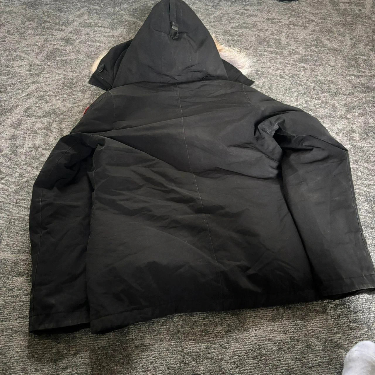 Canada Goose womens black montebello parka down coat size medium