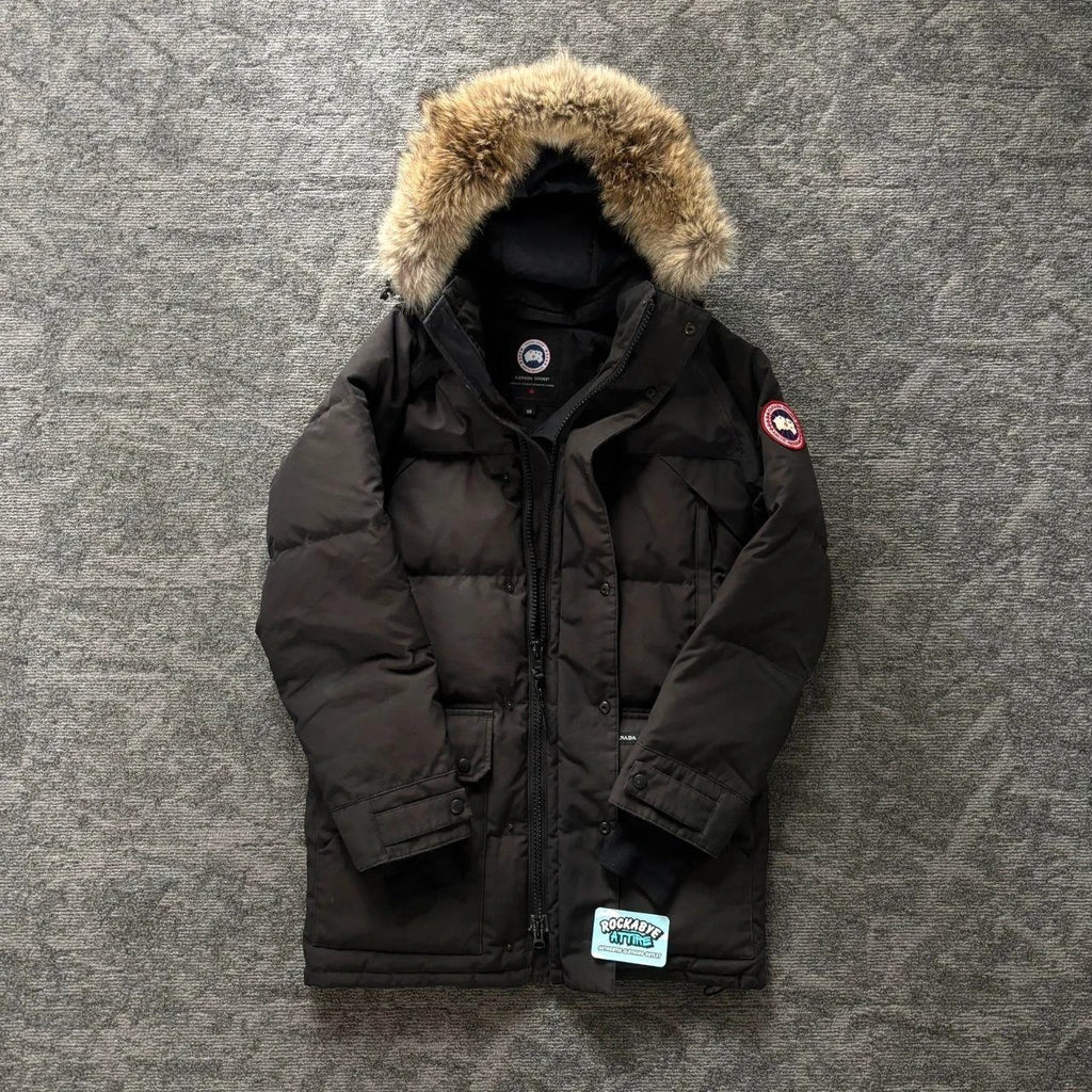 Canada Goose mens black emory parka down coat size medium