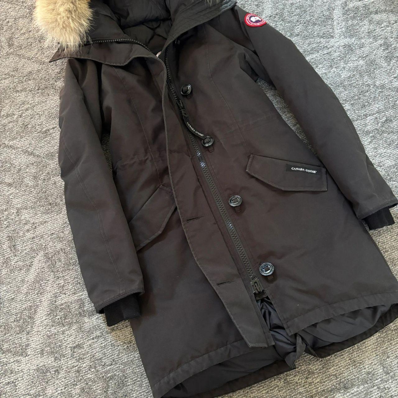 Canada Goose womens black rossclair parka down coat size xs