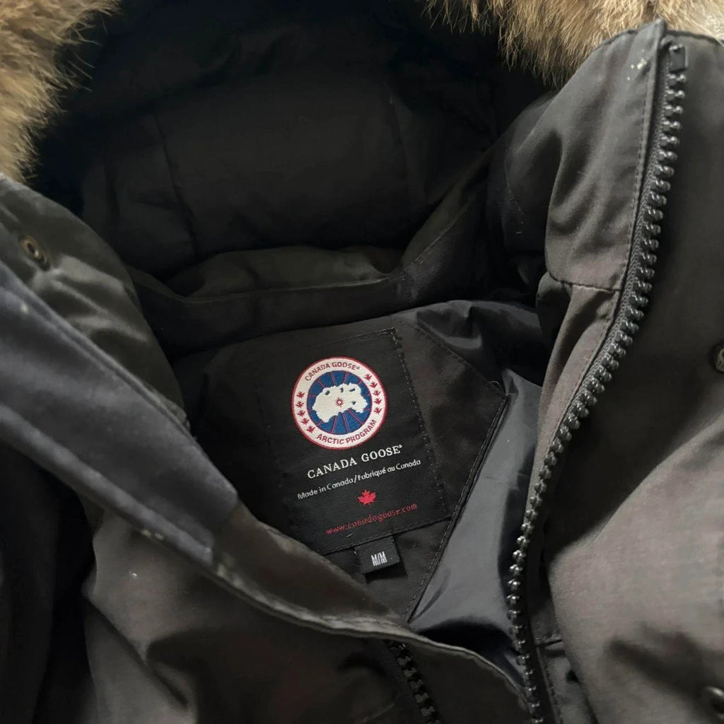 Canada Goose mens black emory parka down coat size medium