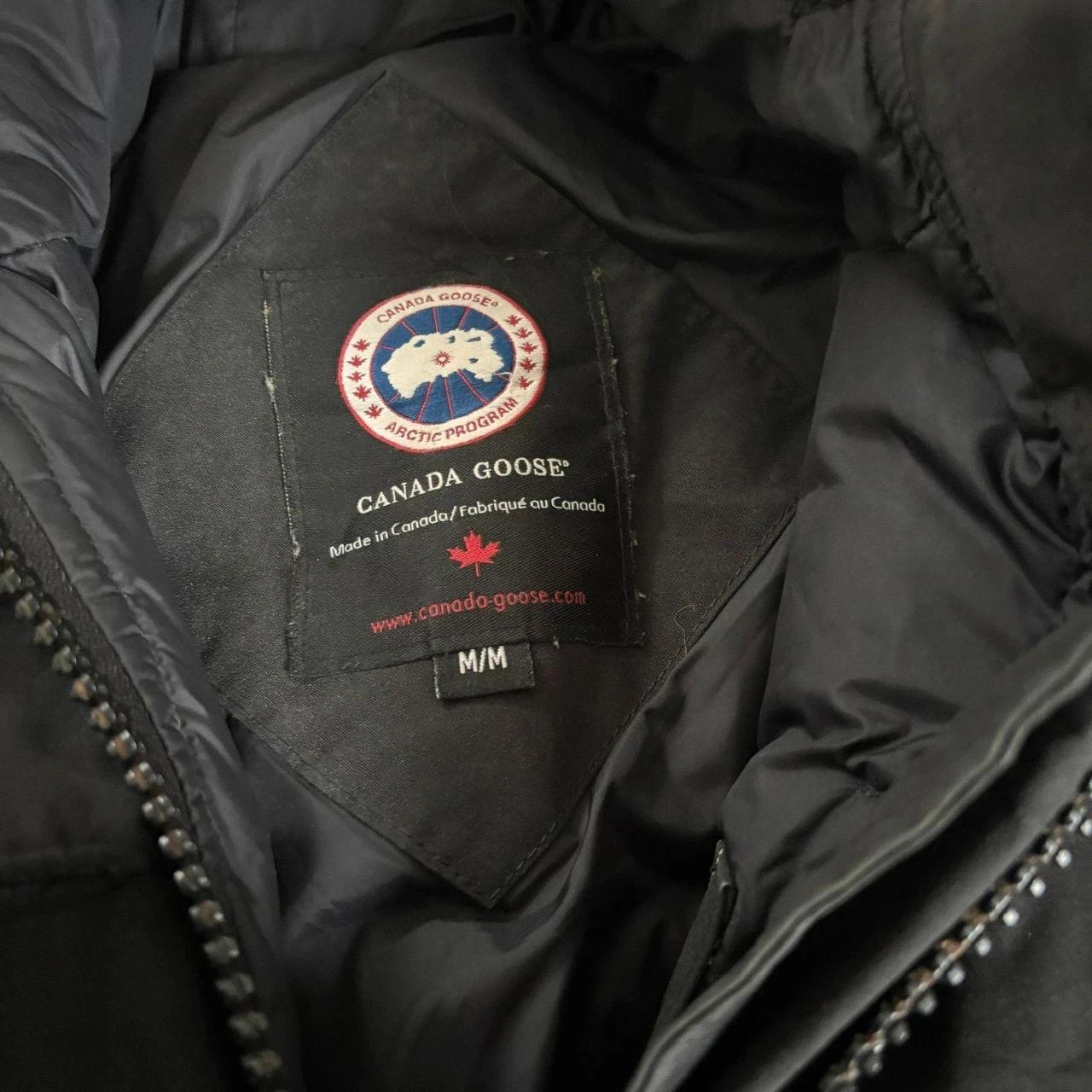 Canada Goose womens black montebello parka down coat size medium