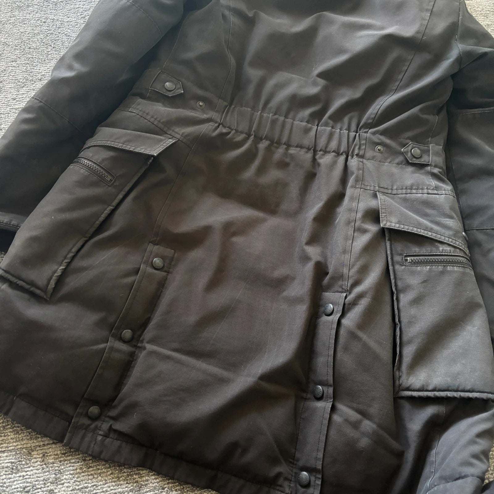 Canada Goose womens kinley black winter parka down coat in size medium
