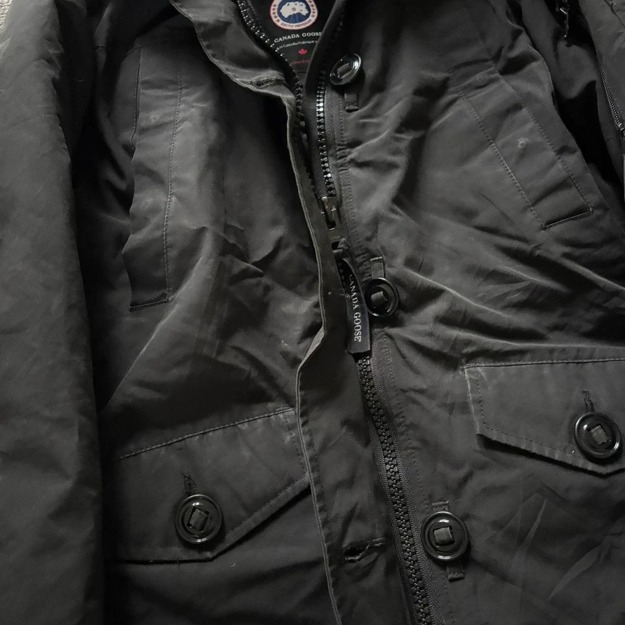 Canada Goose womens black Montebello parka down coat size medium