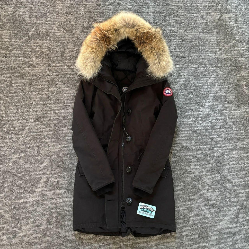 Canada Goose womens black rossclair parka down coat size xs