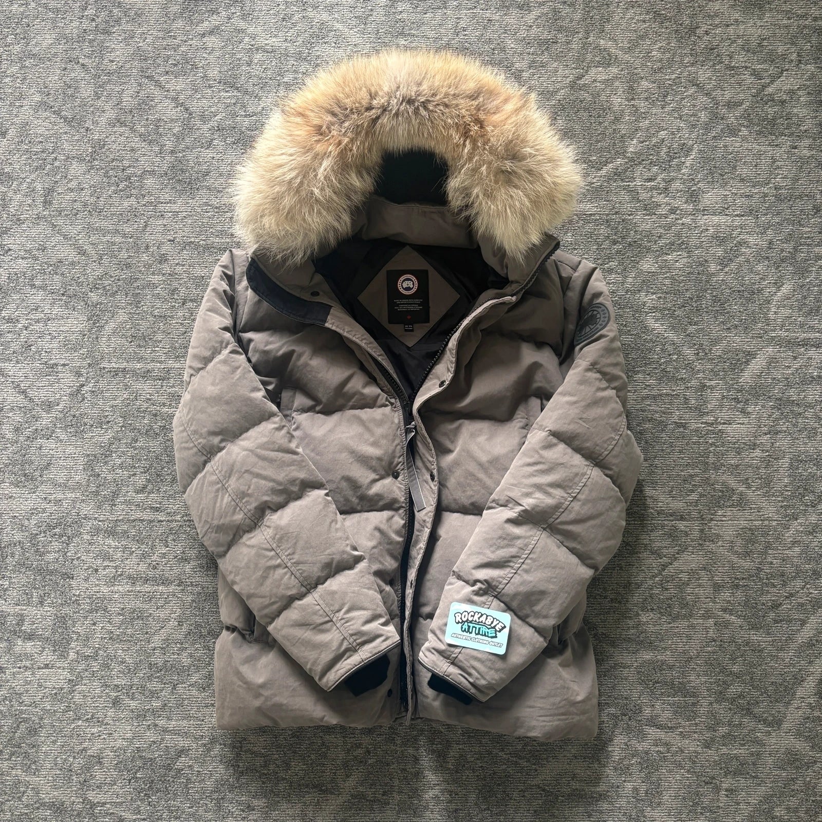 Canada Goose mens new season Wyndham grey winter parka down coat size 3XL