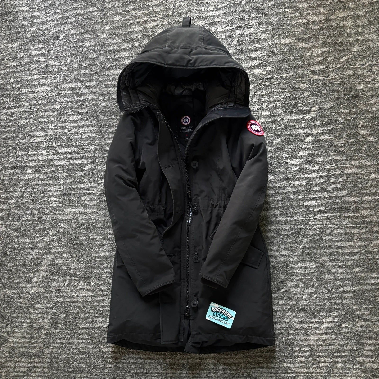 Canada Goose womens new season black rossclair winter parka down coat in size small