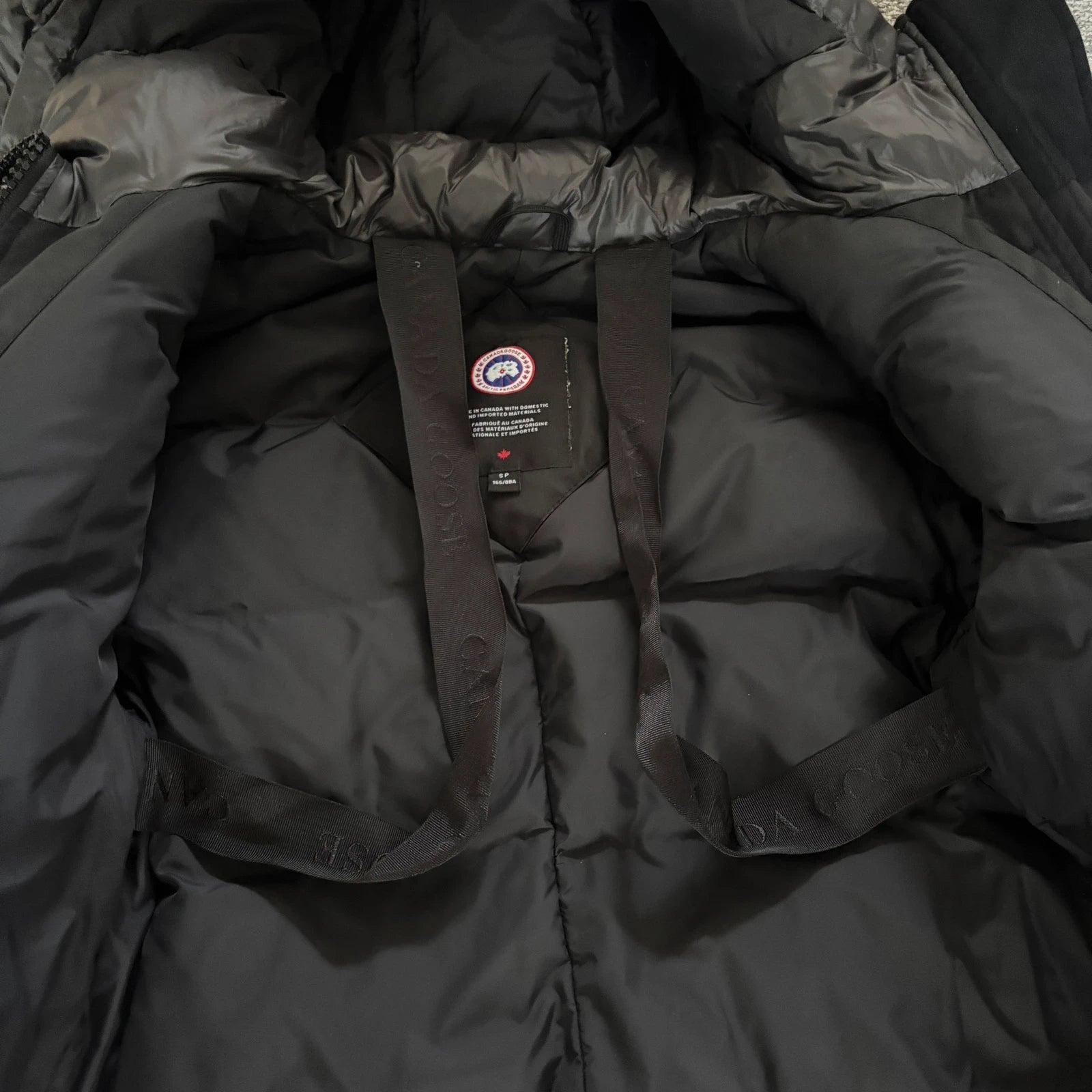 Canada Goose womens new season black rossclair winter parka down coat in size small