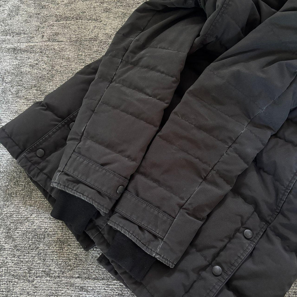 Canada Goose womens lorette black winter parka down coat in size medium
