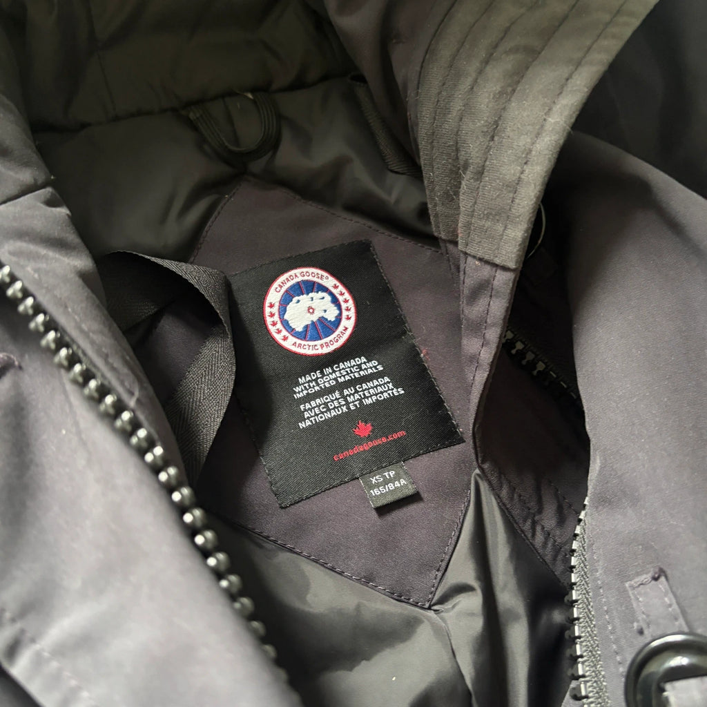 Canada Goose womens navy rossclair parka down coat size xs