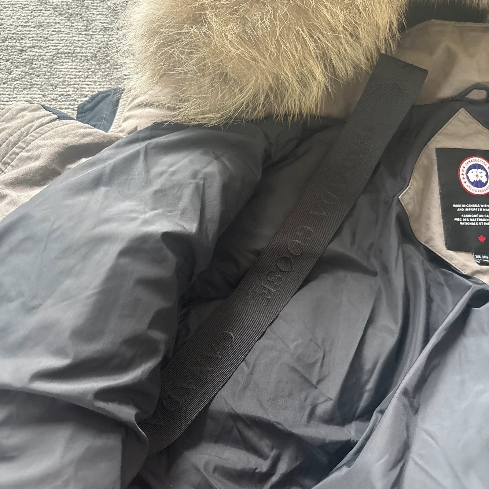 Canada Goose mens new season Wyndham grey winter parka down coat size 3XL