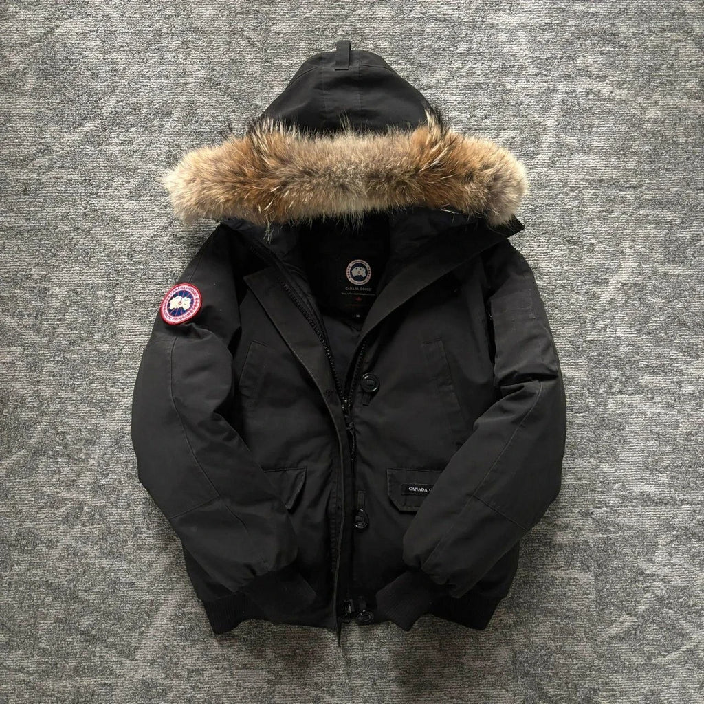 Canada Goose womens black chilliwack parka down coat size large