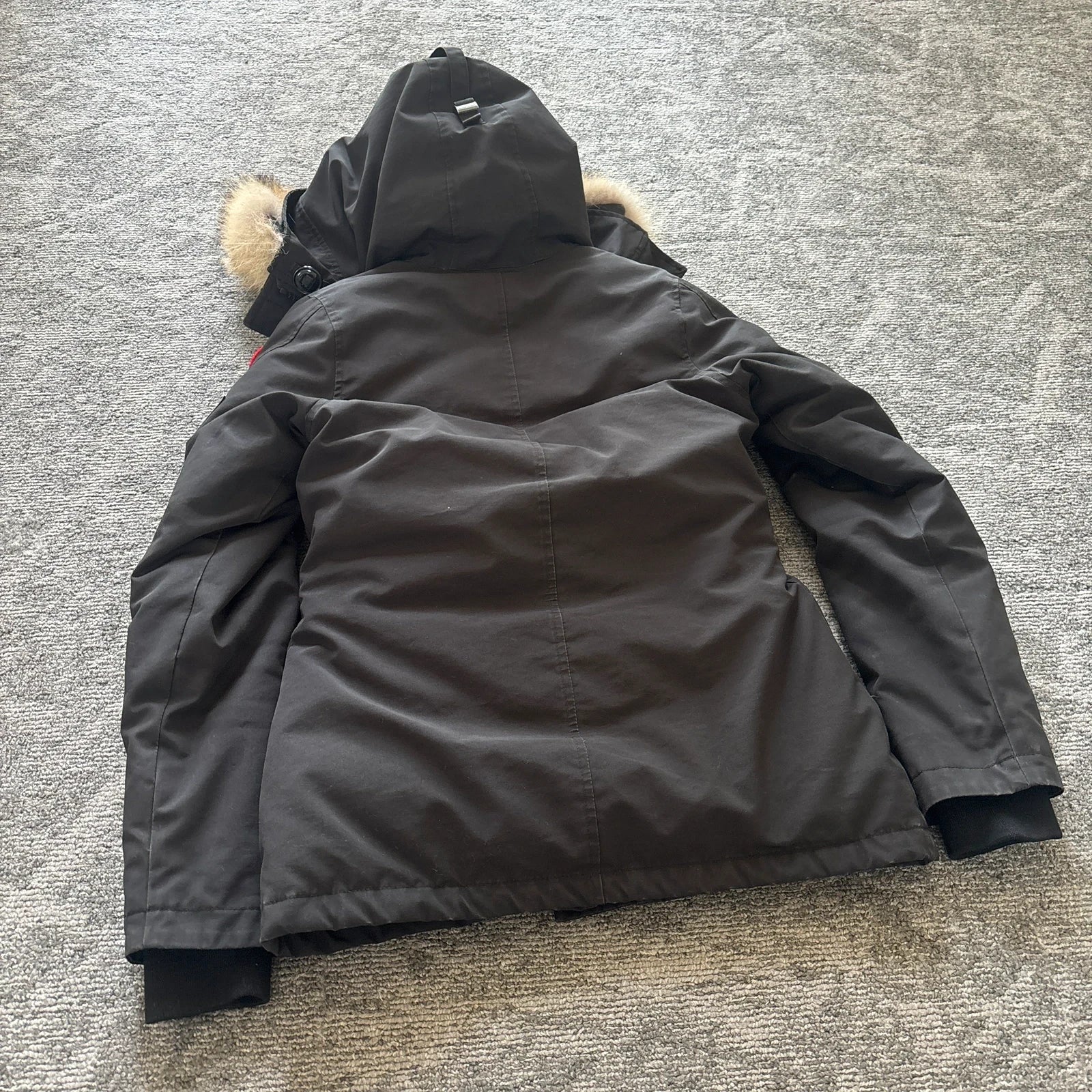 Canada Goose womens black montebello parka down coat size xs