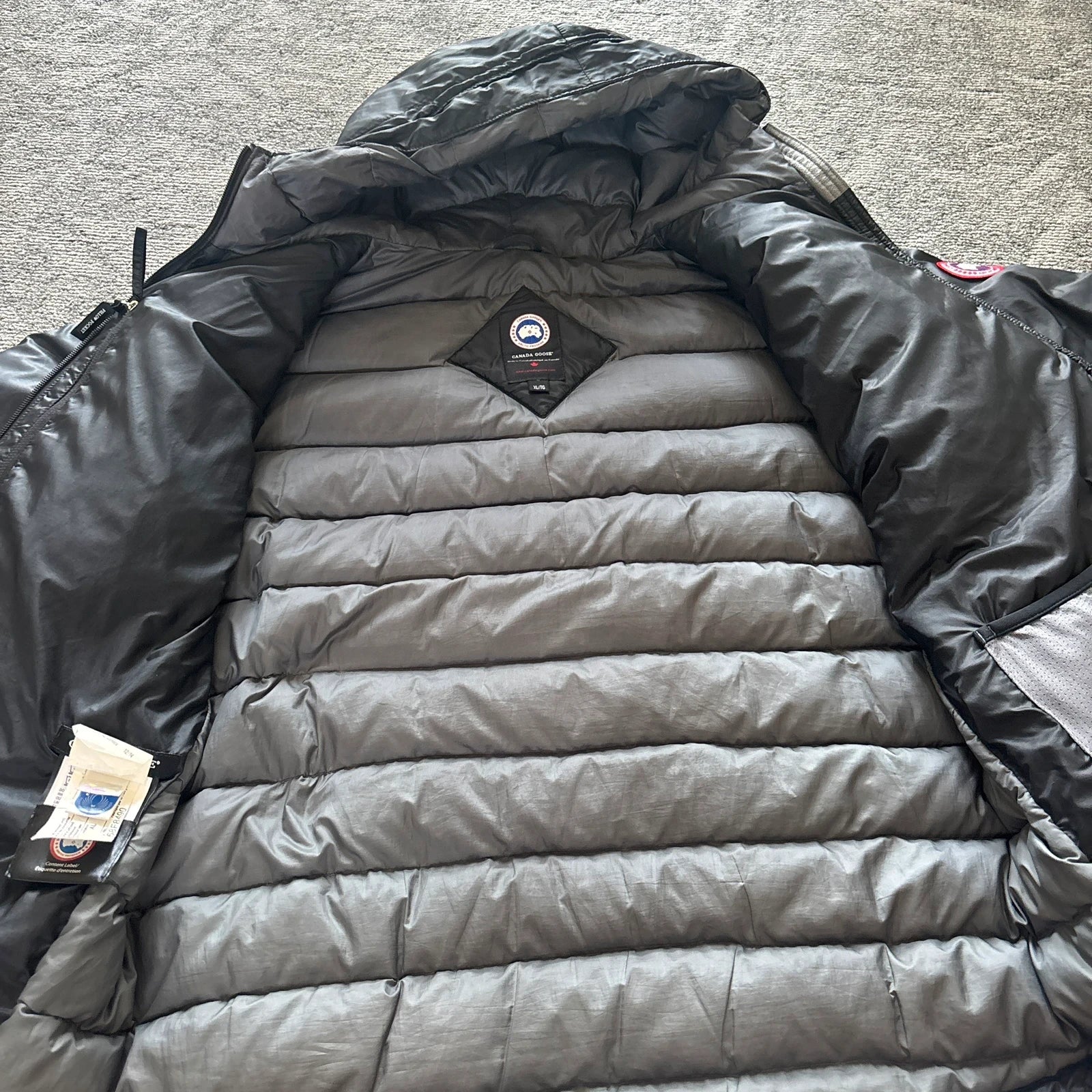 Canada Goose mens black lodge puffer down coat size xl