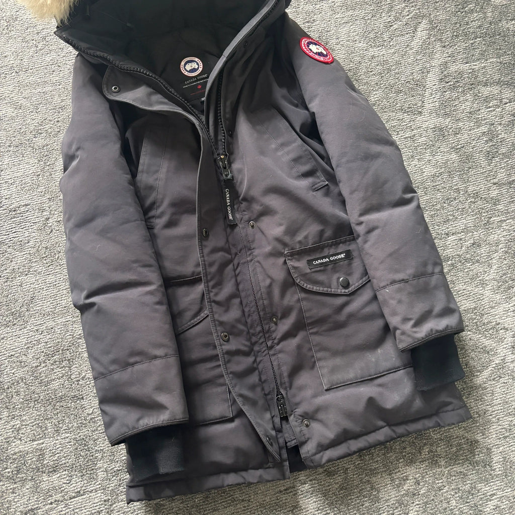 Canada Goose womens navy trillium parka down coat size xs