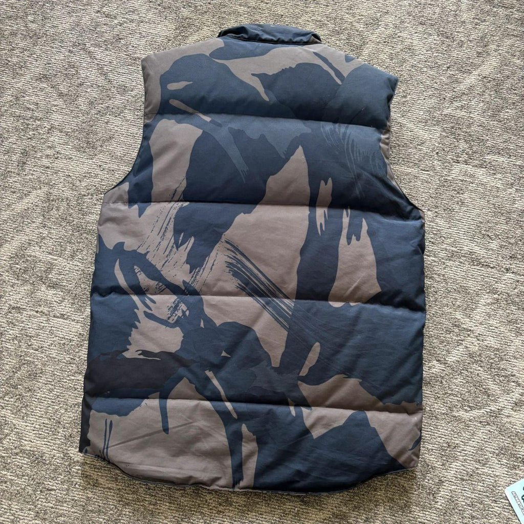 Canada Goose mens abstract blue camo gilet bodywarmer vest coat in size small