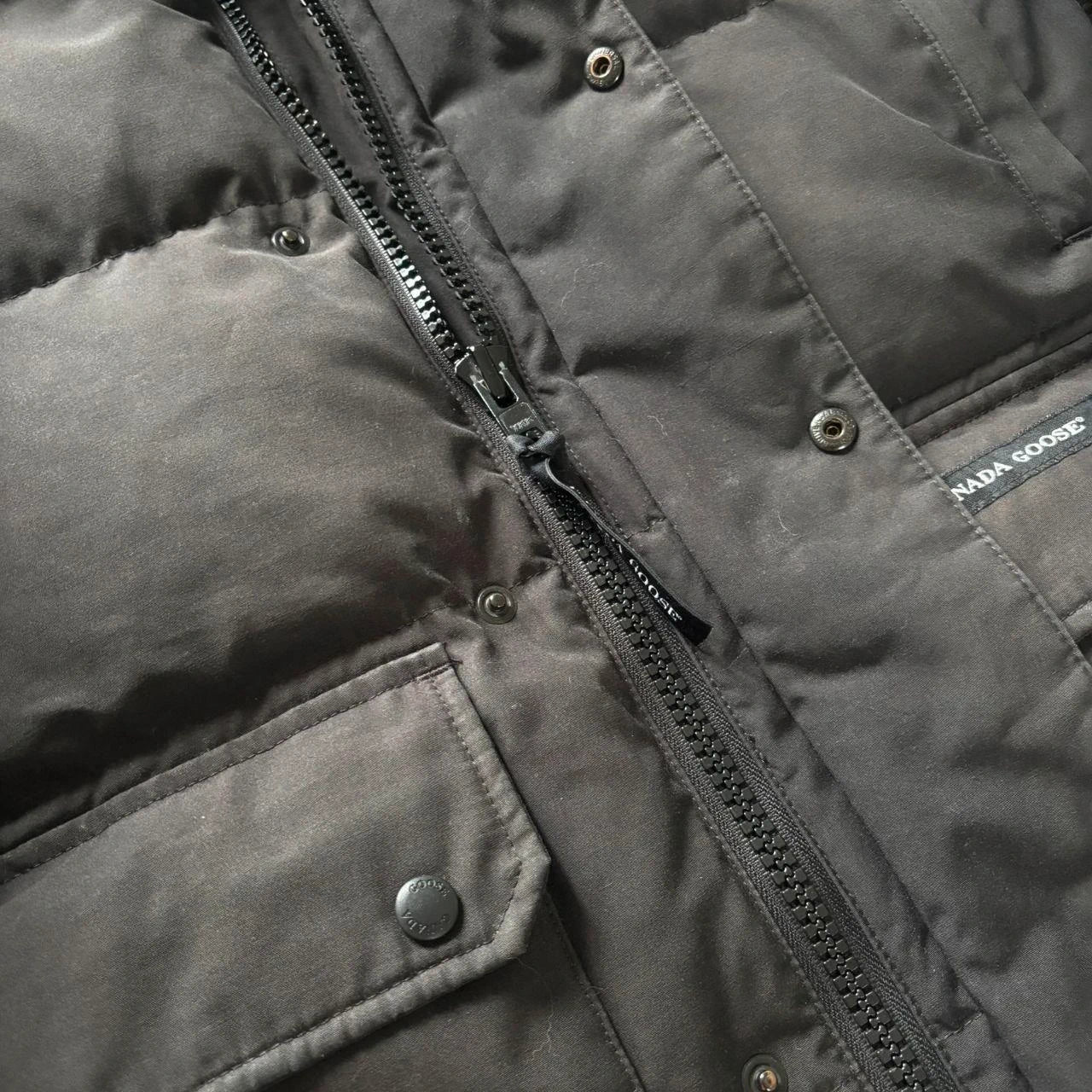 Canada Goose mens black emory parka down coat size medium