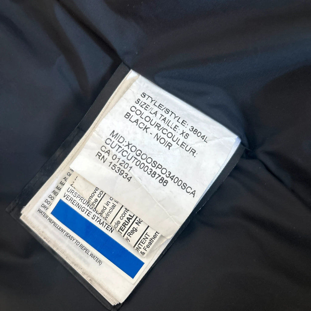 Canada Goose womens black chelsea parka down coat in size xs