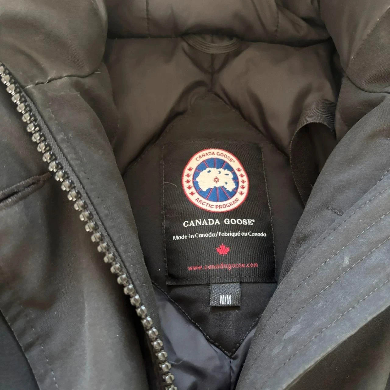 Canada Goose womens black rossclair parka down coat size medium