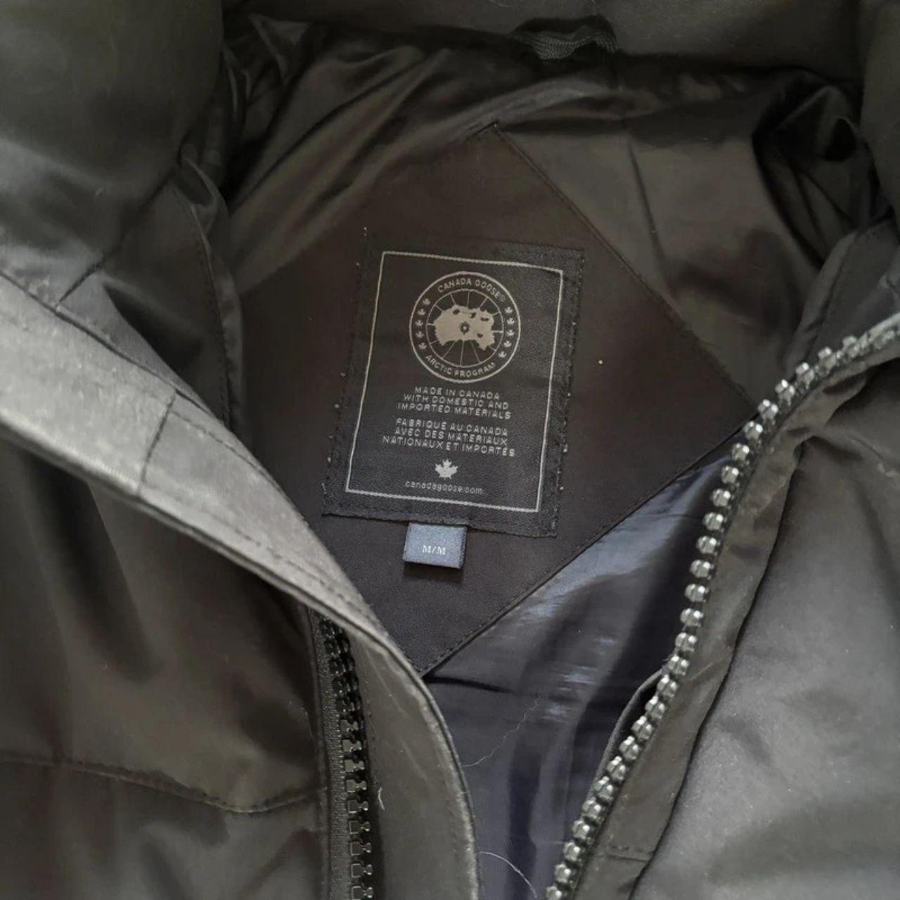 Canada Goose mens black Emory parka down coat, black label in size medium