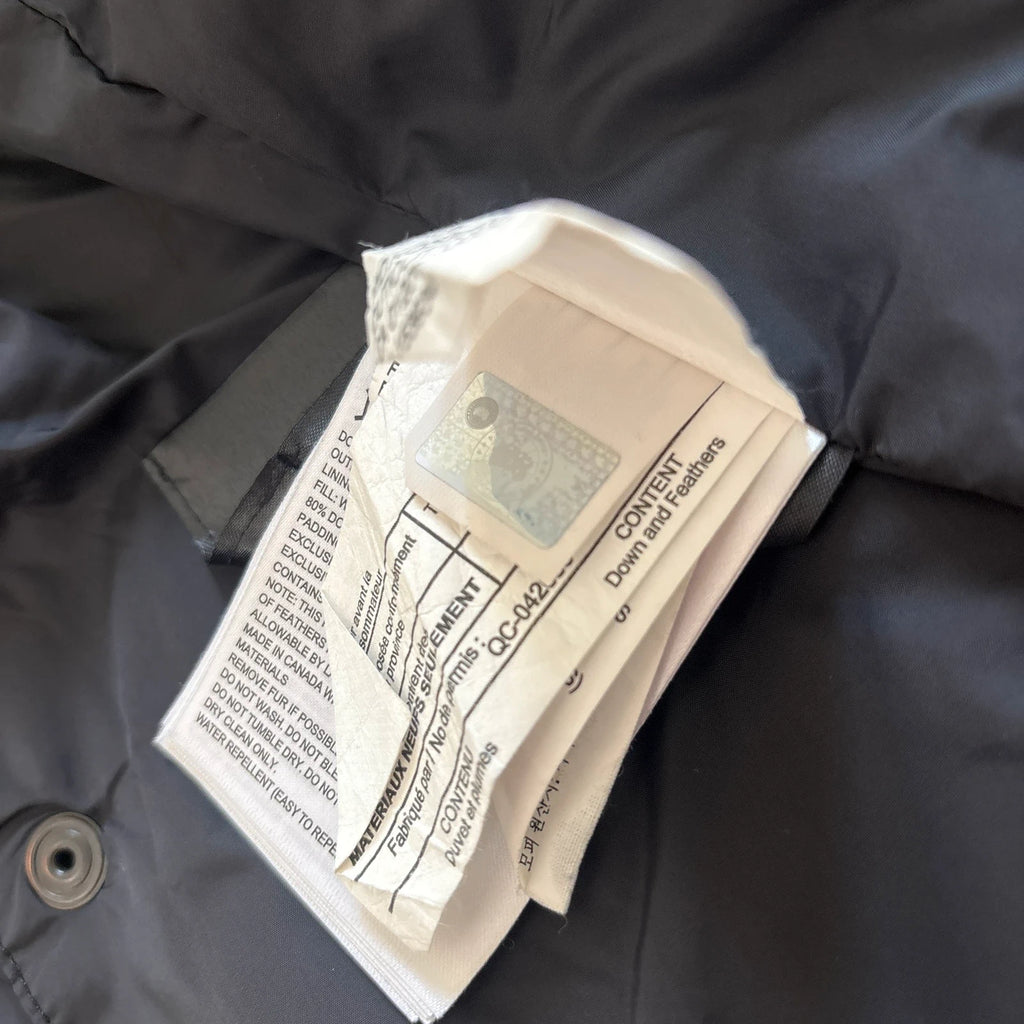 Canada Goose womens black shelburne parka down coat size medium