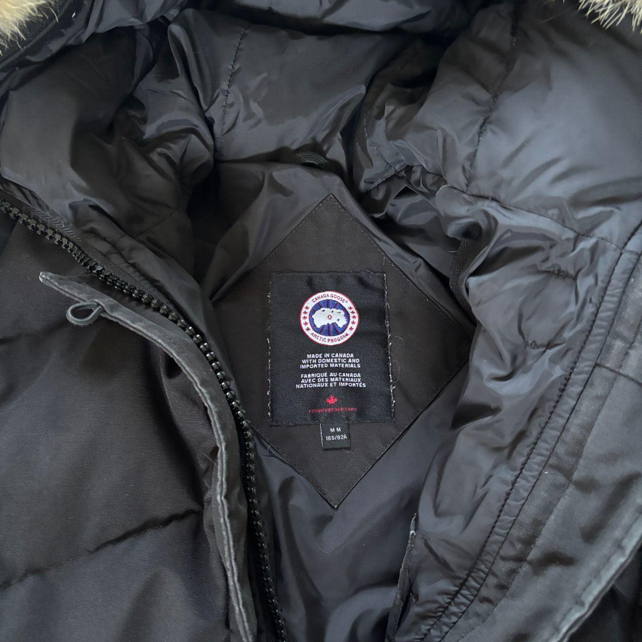 Canada Goose womens lorette black winter parka down coat in size medium