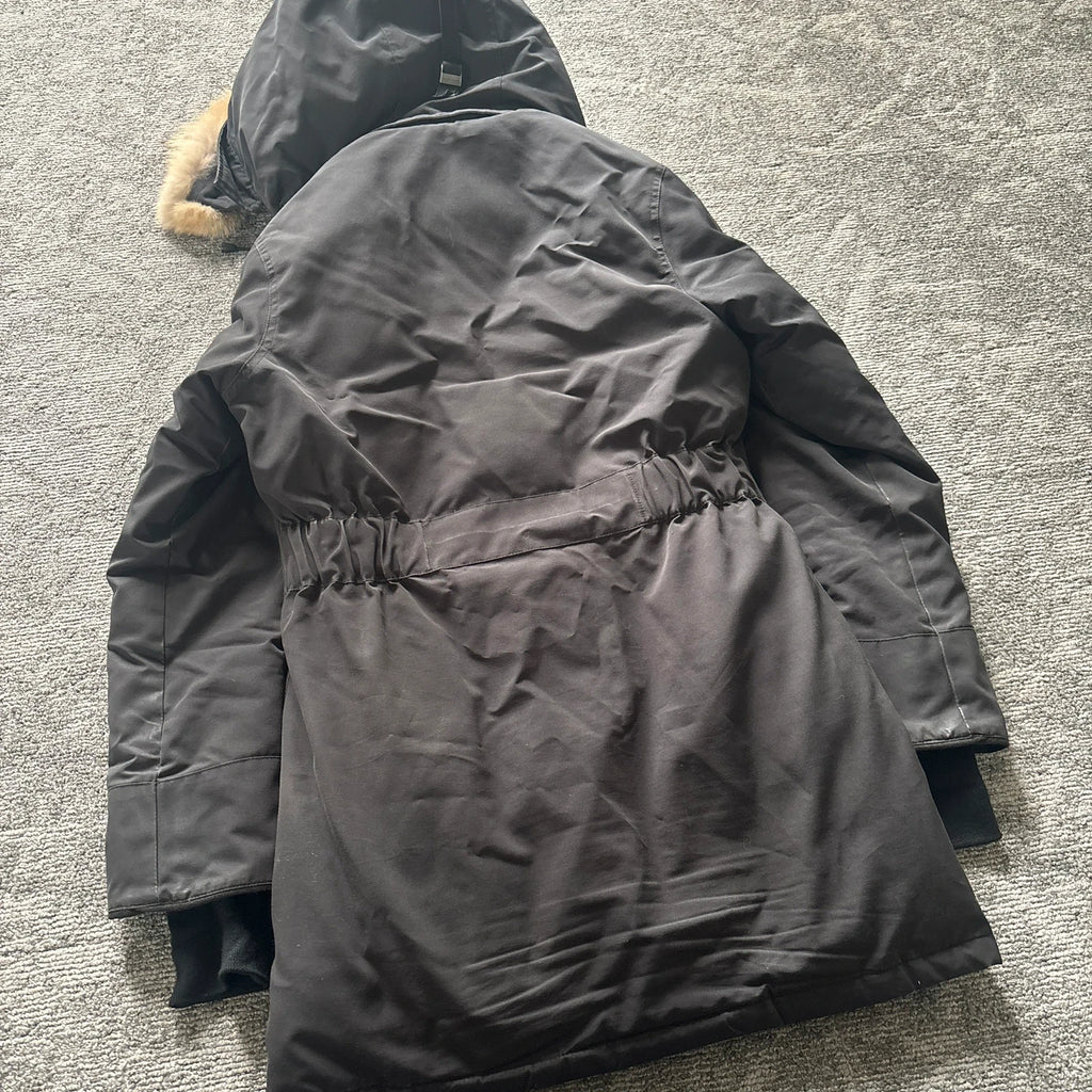 Canada Goose womens black trillium parka down coat size small